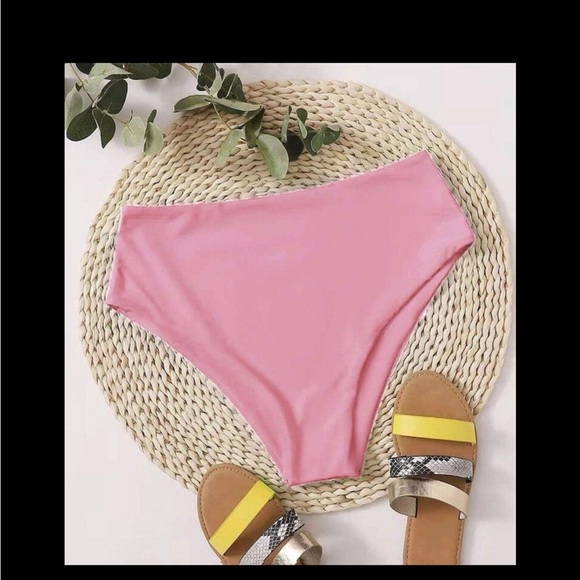SHEIN Other - SHEIN Light Pink High Waist Swim Bottoms